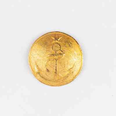 Marine Gold Coat Button