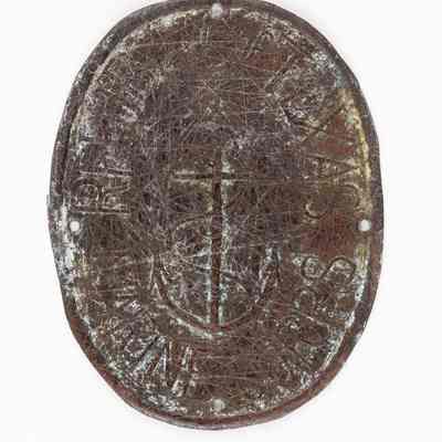 Republic of Texas Marine Corps Copper Hat Plate