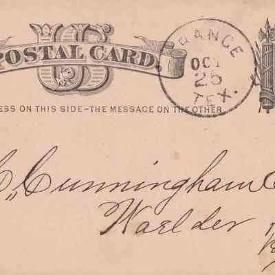 Leander Cunningham [Postalcard]