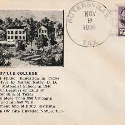Rutersville College [Cover]