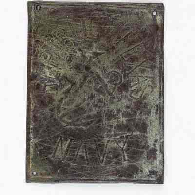 Republic of Texas Navy Copper Hat Plate