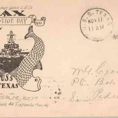 USS Texas (BB 35) “Armistice Day” [Cover]