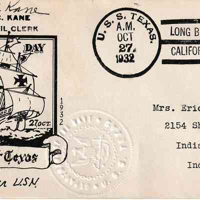 USS Texas (BB 35) “Navy Day” [Cover]