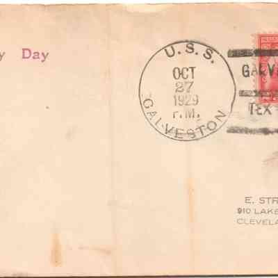 USS Galveston (CL 19) “Navy Day” [Cover]