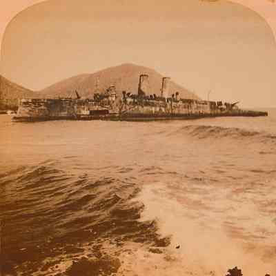 SNS Oquendo [Stereoview]
