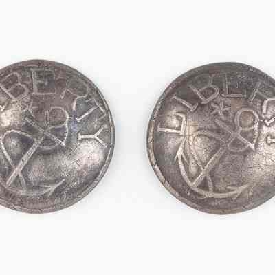 Liberty Silver Overcoat Buttons (set of 2)