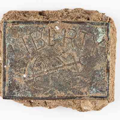 Liberty Encrusted Copper Belt Buckle
