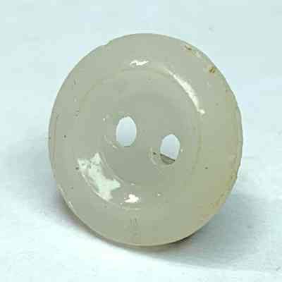 Japanese Army White Glass Button #1