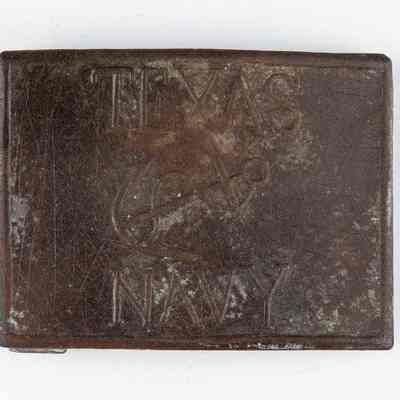 Texas Navy Copper Belt Plate