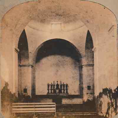 Mission Nuestra Señora de la Purísima Concepción de Acuña Interior [Stereoview]