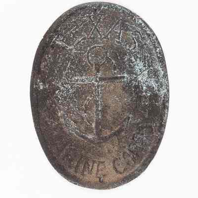 Texas Marine Corps Copper Hat Plate