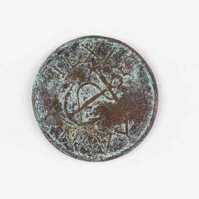 Texas Navy Copper Coat Button