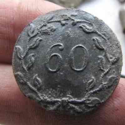 60th Regiment Cuff Button