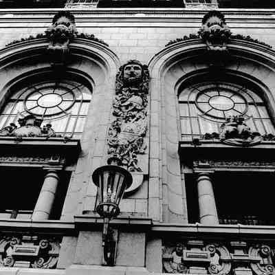 Adolphus Hotel Windows [Press Photograph]