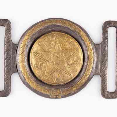 Texas Navy Gold Belt Buckle
