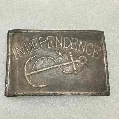 Independence Silver Belt Buckle