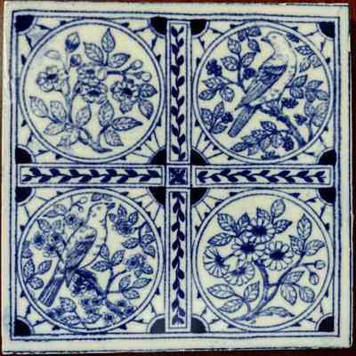 Minton Hollins & Company "Warbler" [Tile]