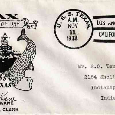 USS Texas (BB 35) “Armistice Day” [Cover]