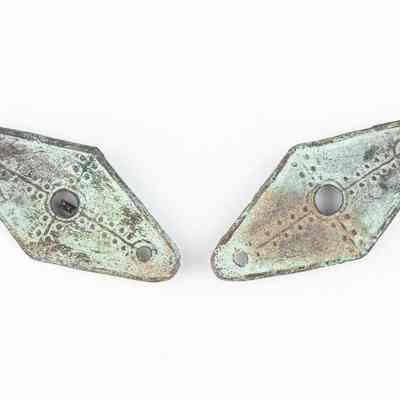 Engineer's Mate Copper Canilever Collar Insignia (set of 2)