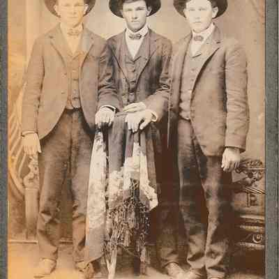 Fred Berend, Joe Berend, and Henry Zoble [Cabinet Card]