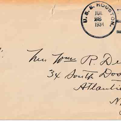 USS Houston (CA 30); Captain Walter Woodson [Cover]