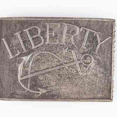 Liberty Silver Belt Buckle