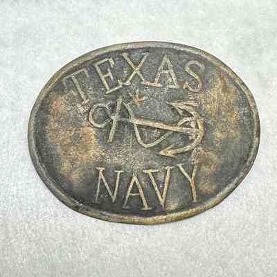 Texas Navy Copper Cartridge Box Plate