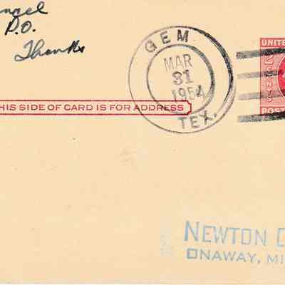 Gem “Last Day” [Postal Card]