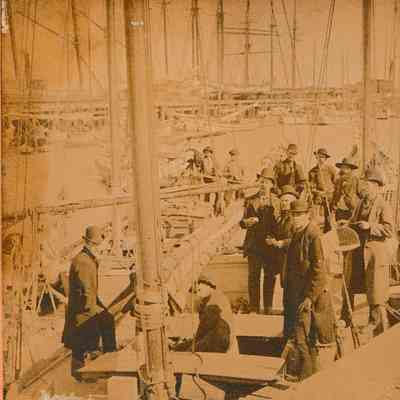 The Fishermans Lunch [Stereoview]