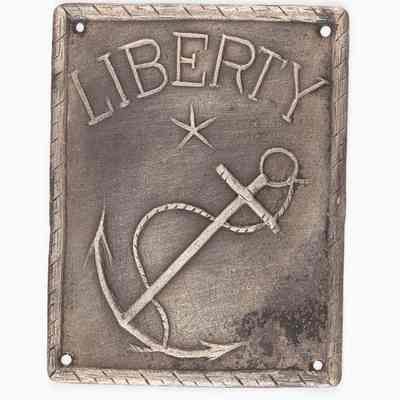 Liberty Silver Hat Plate