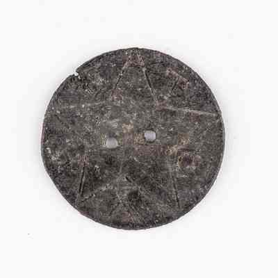 Texas Army Silver Coat Button