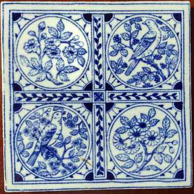 Minton Hollins & Company "Warbler" [Tile]