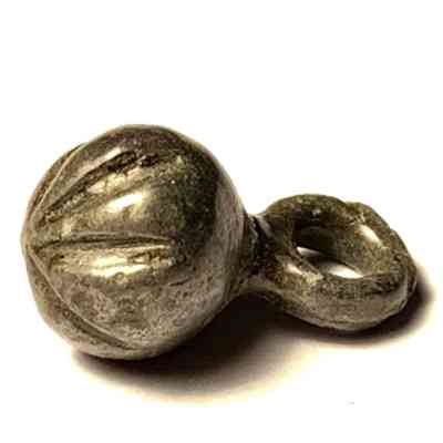 1600s Spanish or French Solid Silver Doublet Button St. Augustine Florida