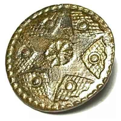 Spanish Colonial Floral Button