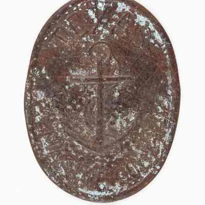 Texas Marine Corps Copper Hat Plate