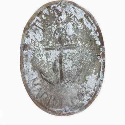 Texas Marine Corps Copper Hat Plate