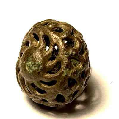 French Military Doublet Button - Jean Rebault Fleet Matanzas Massacre Site #4 (122)