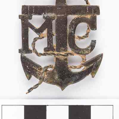 Texas Marine Corps Copper "MC" Emblem