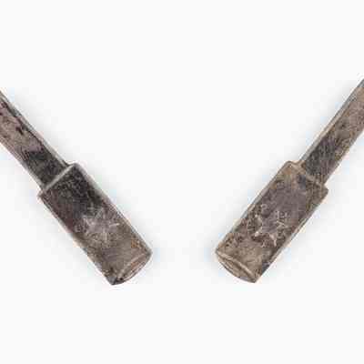 Silver Spyglass Collar Insignia