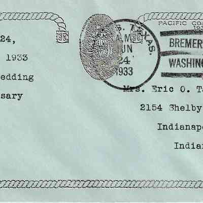 USS Texas (BB 35) "Silver Wedding Anniversary" [Cover]