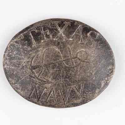 Texas Navy Silver Pouch Plate