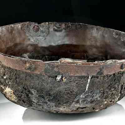 Huge 19th Century Texan Copper Cook / Wash Basin