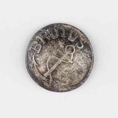 Brutus Silver Coat Button