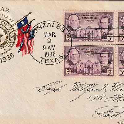 Texas Centennial Leadership Signed [First Day Cover]