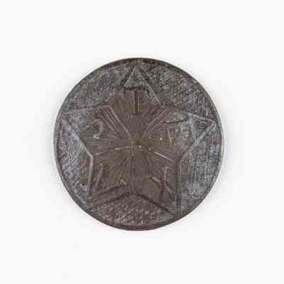 Texas Army Copper Coat Button