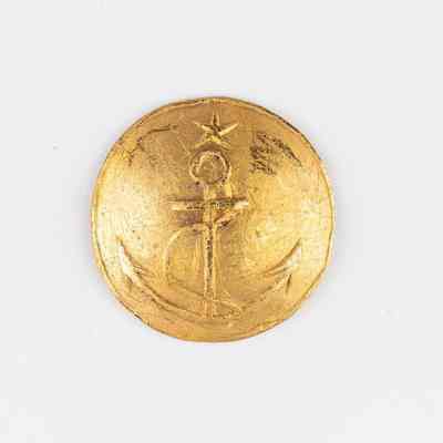 Marine Gold Coat Button