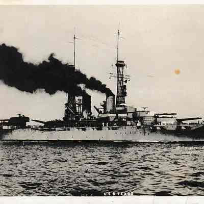 USS Texas [Real Picture Postcard]