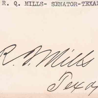 Roger Mills [Signature]