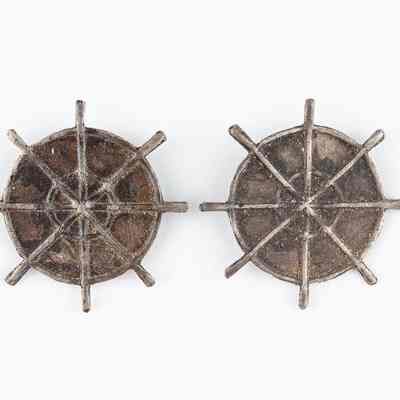 Quartermaster Silver Helm Collar Insignia
