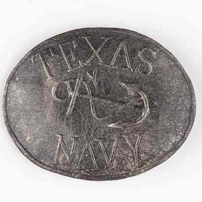 Texas Navy Silver Pouch Plate